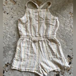 🌈 Girls 10 Linen Romper